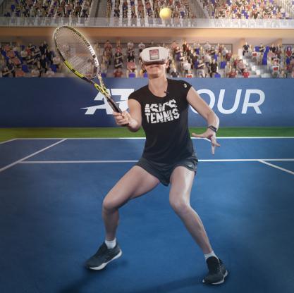 Tennis PRO player uses Sense Arena